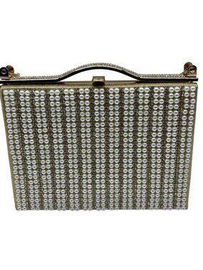 MMS Pearl & Crystal Clutch